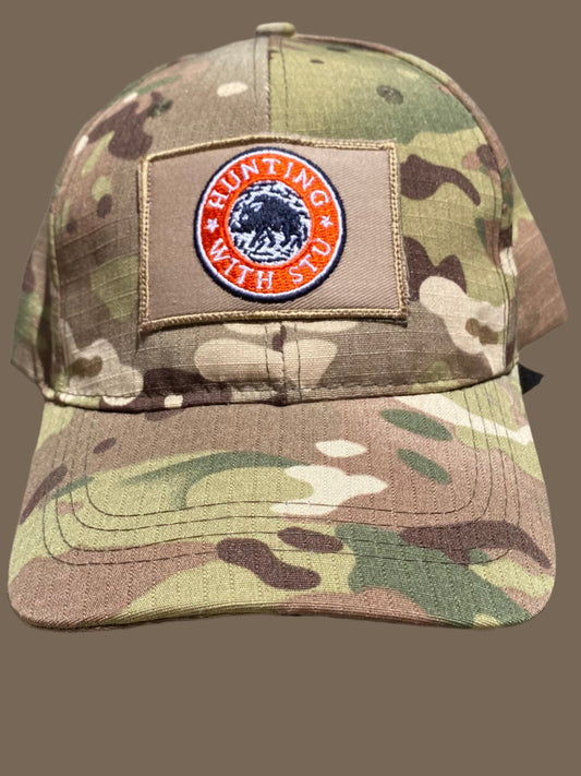 Hunting with Stu camo patch cap